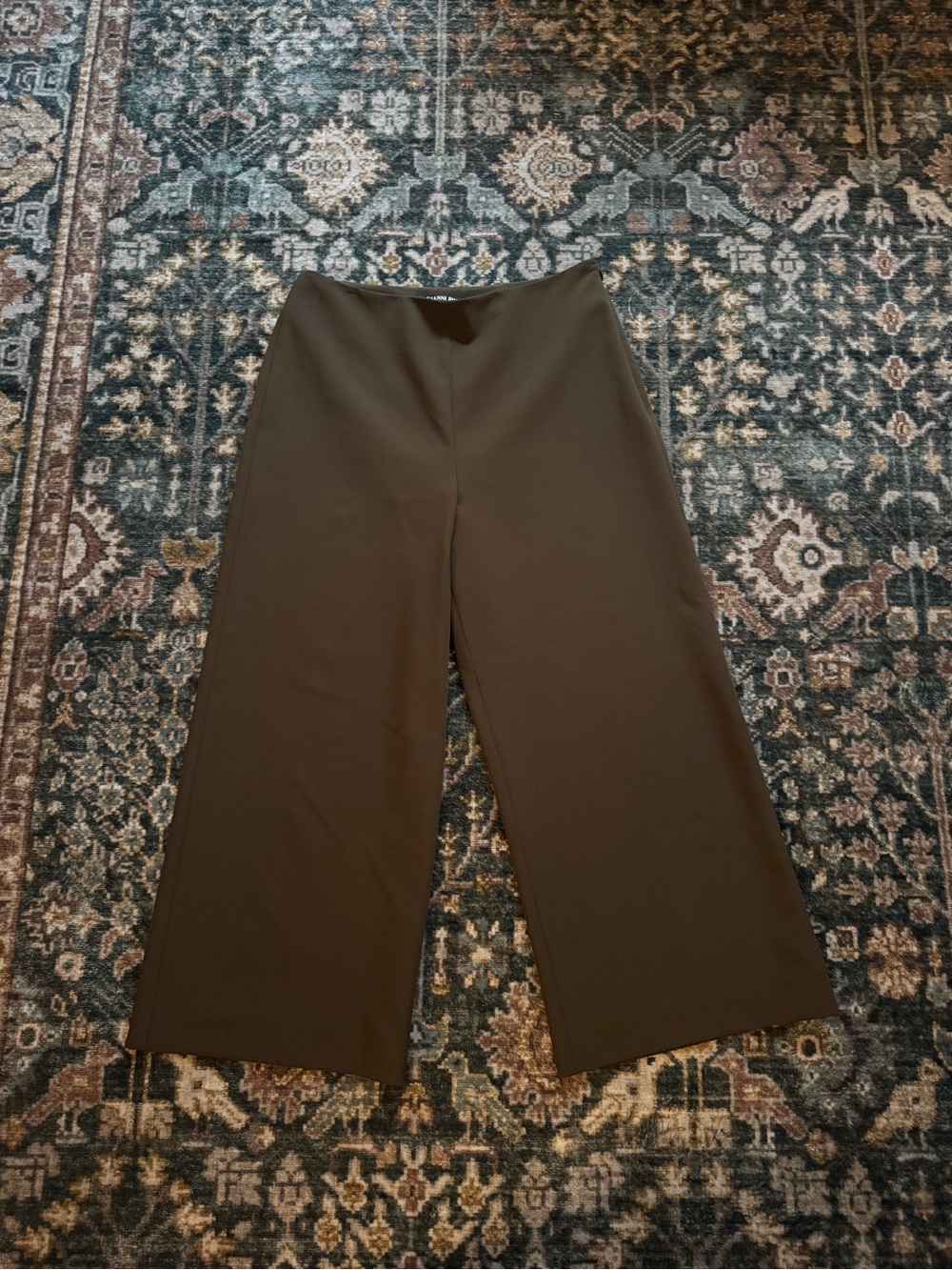 Gianni Bini Wide-Leg Culotte Pants in Chocolate Brown